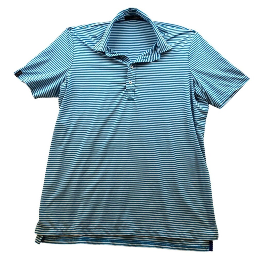 RLX Ralph Lauren Mens Polo Shirt Size XL Short Sleeve Casual Striped Pullover